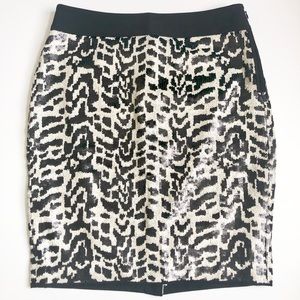 Sequin pencil skirt